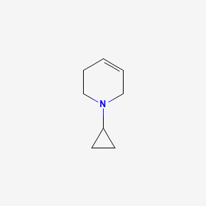 molecular formula C8H13N B575156 1-Cyclopropyl-1,2,3,6-tetrahydropyridine CAS No. 163632-26-6