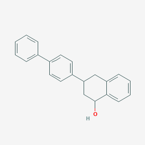 molecular formula C22H20O B057516 3-([1,1'-Biphenyl]-4-yl)-1,2,3,4-tetrahydronaphthalen-1-ol CAS No. 56181-66-9
