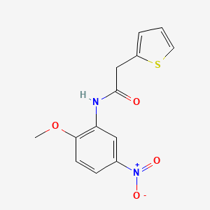 molecular formula C13H12N2O4S B5751646 N-(2-methoxy-5-nitrophenyl)-2-(thiophen-2-yl)acetamide 
