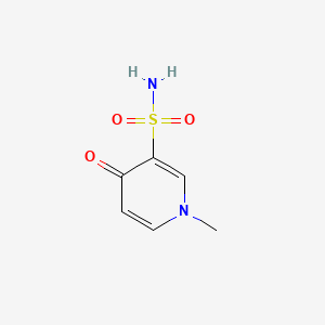 molecular formula C6H8N2O3S B575169 1,4-Dihydro-1-methyl-4-oxo-3-pyridinesulfonamide CAS No. 182556-18-9