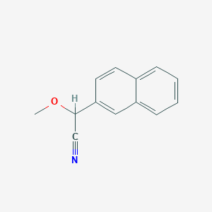 molecular formula C13H11NO B057517 2-Methoxy-2-(2-naphthyl)acetonitrile CAS No. 118736-08-6