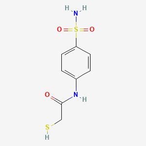 molecular formula C8H10N2O3S2 B5751786 N-(4-sulfamoylphenyl)-2-sulfanylacetamide 