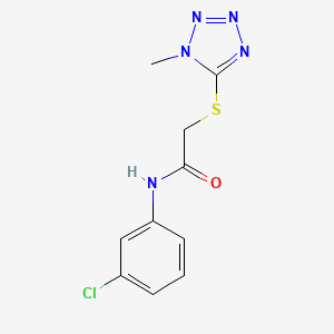 molecular formula C10H10ClN5OS B5751803 N-(3-chlorophenyl)-2-[(1-methyl-1H-tetrazol-5-yl)sulfanyl]acetamide 