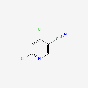 molecular formula C6H2Cl2N2 B575181 4,6-Dichloronicotinonitrile CAS No. 166526-03-0