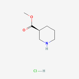 molecular formula C7H14ClNO2 B575182 (S)-Methyl piperidine-3-carboxylate hydrochloride CAS No. 164323-84-6
