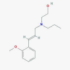 molecular formula C15H23NO2 B5751820 2-[[(E)-3-(2-methoxyphenyl)prop-2-enyl]-propylamino]ethanol 
