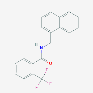 molecular formula C19H14F3NO B5751877 N-(1-naphthylmethyl)-2-(trifluoromethyl)benzamide 