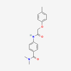 molecular formula C18H20N2O3 B5751896 N,N-dimethyl-4-{[(4-methylphenoxy)acetyl]amino}benzamide 