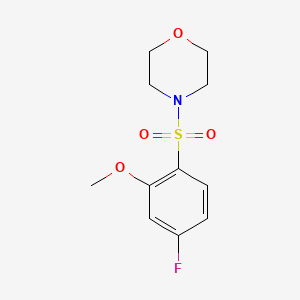 molecular formula C11H14FNO4S B5752021 4-(4-Fluoro-2-methoxybenzenesulfonyl)morpholine 