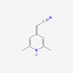(2,6-Dimethyl-4(1H)-pyridinylidene)acetonitrile