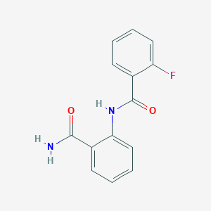 molecular formula C14H11FN2O2 B5752170 2-(2-fluorobenzamido)benzamide CAS No. 349135-16-6