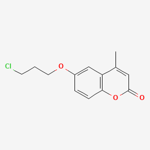 molecular formula C13H13ClO3 B575238 6-(3-Chloropropoxy)-4-methylcoumarin CAS No. 175135-91-8