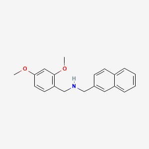molecular formula C20H21NO2 B5752410 N-(2,4-DIMETHOXYBENZYL)-N-(2-NAPHTHYLMETHYL)AMINE 