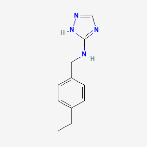 molecular formula C11H14N4 B5752424 N-[(4-ETHYLPHENYL)METHYL]-1H-1,2,4-TRIAZOL-3-AMINE 