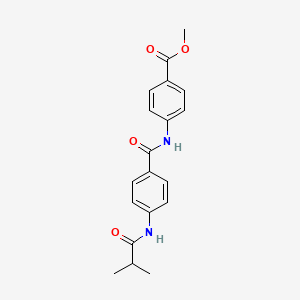 molecular formula C19H20N2O4 B5752456 METHYL 4-[4-(2-METHYLPROPANAMIDO)BENZAMIDO]BENZOATE 