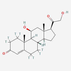 Pregn-4-ene-3,20-dione-1,2,6,7-t4,11,21-dihydroxy-, (11b)-(9CI)