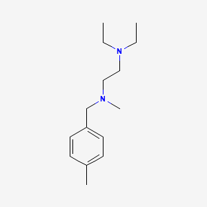 molecular formula C15H26N2 B5752818 N',N'-diethyl-N-methyl-N-[(4-methylphenyl)methyl]ethane-1,2-diamine 