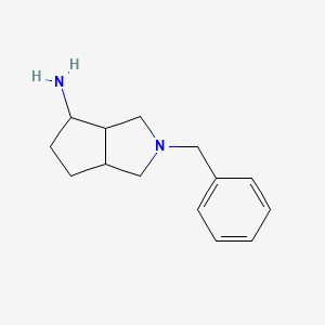 molecular formula C14H20N2 B575283 2-Benzyloctahydrocyclopenta[c]pyrrol-4-amine CAS No. 186201-60-5