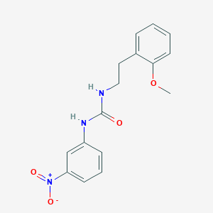 molecular formula C16H17N3O4 B5752906 N-(2-METHOXYPHENETHYL)-N'-(3-NITROPHENYL)UREA 