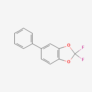 molecular formula C13H8F2O2 B575291 2,2-Difluoro-5-phenyl-benzo[1,3]dioxole CAS No. 177551-64-3