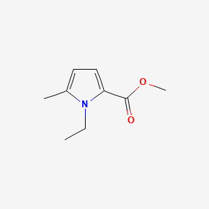 molecular formula C9H13NO2 B575297 Methyl 1-ethyl-5-methyl-1H-pyrrole-2-carboxylate CAS No. 179122-02-2