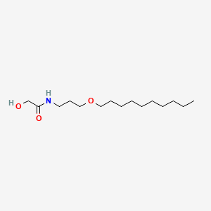 molecular formula C15H31NO3 B575300 Acetamide, N-[3-(decyloxy)propyl]-2-hydroxy- CAS No. 180982-90-5