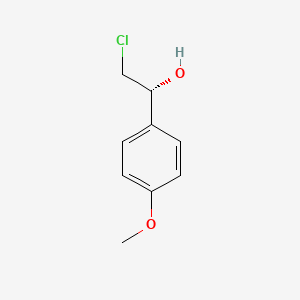 molecular formula C9H11ClO2 B575303 (R)-2-Chloro-1-(4-methoxyphenyl)ethanol CAS No. 186345-05-1