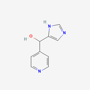 molecular formula C9H9N3O B575306 (1H-Imidazol-4-YL)(pyridin-4-YL)methanol CAS No. 185798-86-1