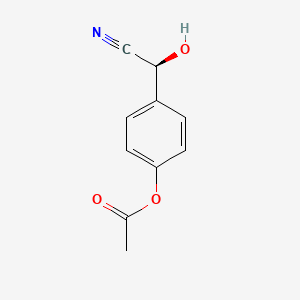 molecular formula C10H9NO3 B575312 4-[(S)-Cyano(hydroxy)methyl]phenyl acetate CAS No. 178201-08-6