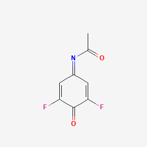 molecular formula C8H5F2NO2 B575313 N-(3,5-Difluoro-4-oxo-2,5-cyclohexadien-1-ylidene)acetamide CAS No. 179331-62-5
