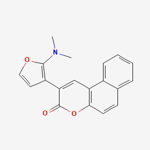 3h-Naphtho[2,1-b]pyran-3-one,2-[2-(dimethylamino)-3-furanyl]-