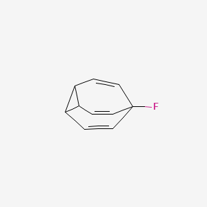 molecular formula C10H9F B575318 5-Fluorotricyclo[3.3.2.0~2,8~]deca-3,6,9-triene CAS No. 180049-14-3