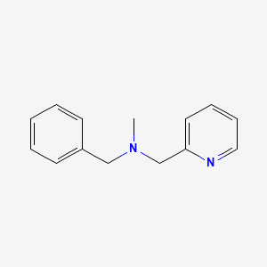 molecular formula C14H16N2 B5753185 N-Methyl-N-(phenylmethyl)-2-pyridinemethanamine 
