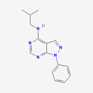 molecular formula C15H17N5 B5753226 N-(2-methylpropyl)-1-phenyl-1H-pyrazolo[3,4-d]pyrimidin-4-amine 