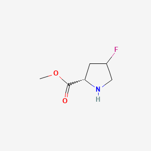 molecular formula C6H10FNO2 B575332 (2S)-methyl 4-fluoropyrrolidine-2-carboxylate CAS No. 191793-72-3