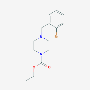 molecular formula C14H19BrN2O2 B5753382 ethyl 4-[(2-bromophenyl)methyl]piperazine-1-carboxylate 