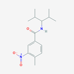 molecular formula C15H22N2O3 B5753768 N-(2,4-dimethylpentan-3-yl)-4-methyl-3-nitrobenzamide 