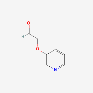 molecular formula C7H7NO2 B575377 (3-Pyridinyloxy)acetaldehyde CAS No. 163348-43-4
