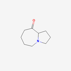 molecular formula C9H15NO B575382 Hexahydro-1H-pyrrolo[1,2-a]azepin-9(9aH)-one CAS No. 160687-87-6