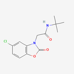 molecular formula C13H15ClN2O3 B5753882 N-TERT-BUTYL-2-(5-CHLORO-2-OXO-2,3-DIHYDRO-1,3-BENZOXAZOL-3-YL)ACETAMIDE 