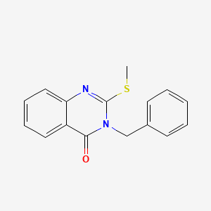 molecular formula C16H14N2OS B5753890 3-Benzyl-2-(methylthio)quinazolin-4(3H)-one 