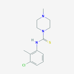 molecular formula C13H18ClN3S B5753891 N-(3-CHLORO-2-METHYLPHENYL)-4-METHYLTETRAHYDRO-1(2H)-PYRAZINECARBOTHIOAMIDE 