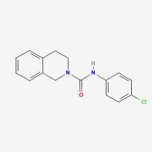 molecular formula C16H15ClN2O B5753899 N~2~-(4-CHLOROPHENYL)-3,4-DIHYDRO-2(1H)-ISOQUINOLINECARBOXAMIDE 