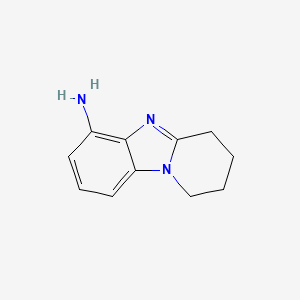 molecular formula C11H13N3 B575391 1,2,3,4-Tetrahydropyrido[1,2-a]benzimidazol-6-amine CAS No. 191794-39-5