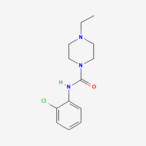 molecular formula C13H18ClN3O B5753944 N-(2-chlorophenyl)-4-ethylpiperazine-1-carboxamide 