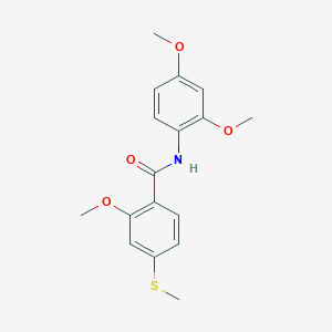 N-(2,4-dimethoxyphenyl)-2-methoxy-4-(methylthio)benzamide
