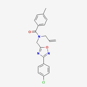 N-allyl-N-{[3-(4-chlorophenyl)-1,2,4-oxadiazol-5-yl]methyl}-4-methylbenzamide