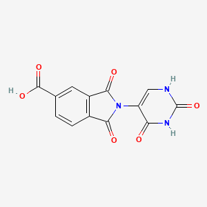 2-(2,4-dioxo-1,2,3,4-tetrahydro-5-pyrimidinyl)-1,3-dioxo-5-isoindolinecarboxylic acid