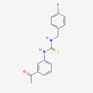 N-(3-acetylphenyl)-N'-(4-fluorobenzyl)thiourea