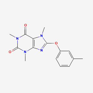 1,3,7-trimethyl-8-(3-methylphenoxy)-3,7-dihydro-1H-purine-2,6-dione